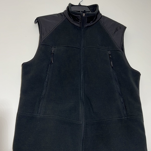 Timberland Jackets & Coats Timberland Mens Black Fleece Vest Sz S